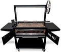 Generic Argentine Santa Maria Wood Fired Charcoal Parrilla Grill with Rain Cover Stainless Steel