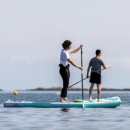 iROCKER All-Around Inflatable Stand Up Paddle Board Ultra Series Teal/Lime