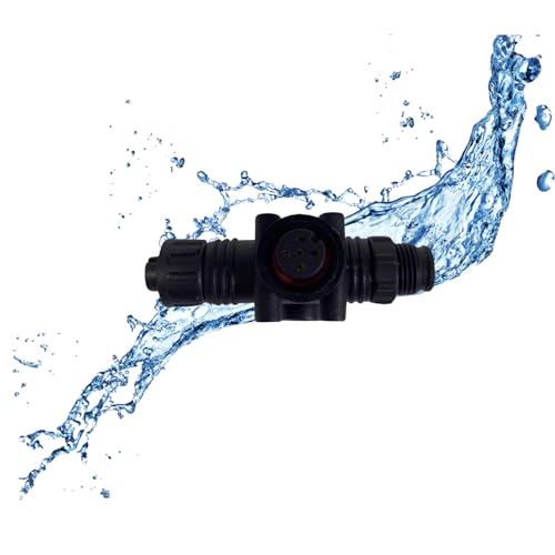 Smart Marine NMEA 2000 T-Connector for Garmin Lowrance Simrad B&G Navico Maretron Networks, IP68 Waterproof (100-Pack)