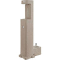 Global Industrial Outdoor Bottle Filler with Pet Station Tan