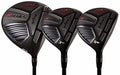 Majek K-Series XL Big & Tall Men's High Launch 460cc 10.5° Driver and 3 5 Fairway Wood Set Golf Clubs Black