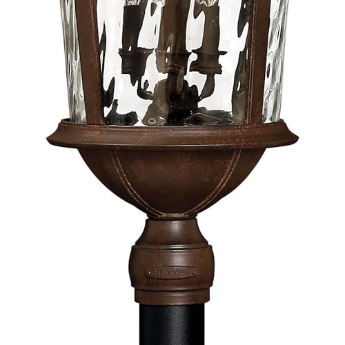 Hinkley Windsor Collection Extra Large Six Light Outdoor Post Top Pier Mount River Rock