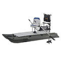 AQUOS 10.2ft Inflatable Pontoon Boat with Trolling Motor Transom Hand Control 12V 55LBS
