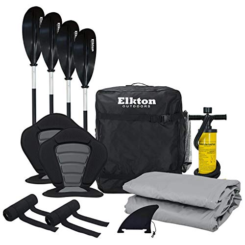 Elkton Outdoors Steelhead Inflatable Fishing Kayak Tandem