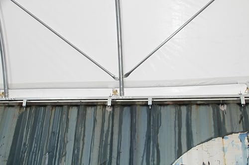 Kaimei 20'x40' Heavy Duty Shipping Container Canopy Shelter White