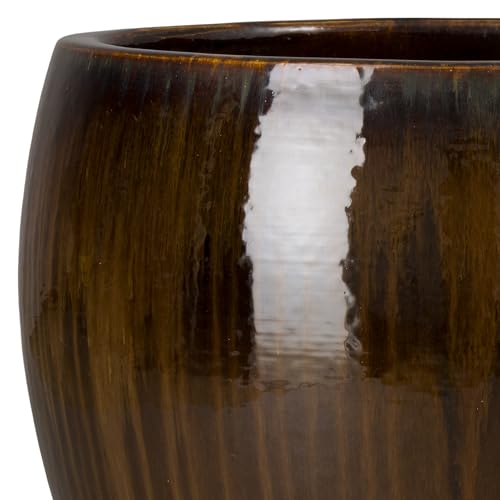 Emissary Java Stoneware Round Planter 24in. L x 23.5in. H