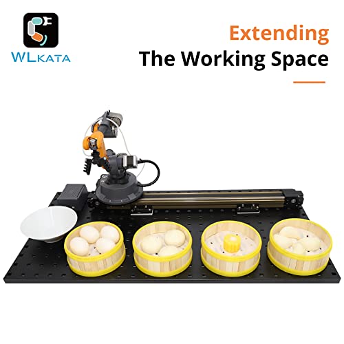 wlkata Sliding Rail Set Mirobot Education Industrial Robot Arm Black