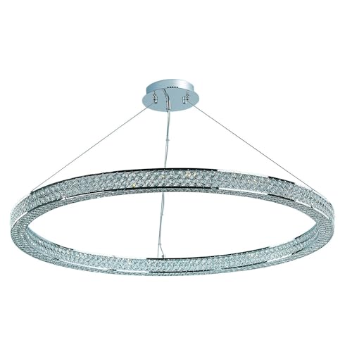 Maxim Eternity LED 40" Single Pendant Polished Chrome Silver