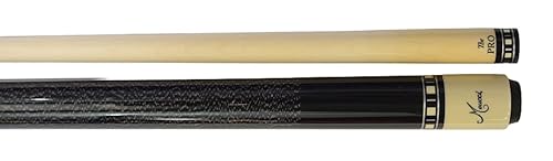 Meucci Handcrafted Billiards Pool Cue Stick - Rainbow Stain + Hard CASE (19 oz)