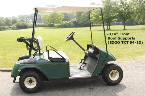 DOORWORKS GOLF CART ENCLOSURES Jet Black Sunbrella Golf Cart Cover - Hinged Door Enclosure EZGO TXT 94-13