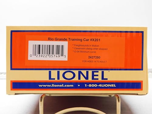 Lionel Rio Grande Training Car #X201 O Gauge Multicolor