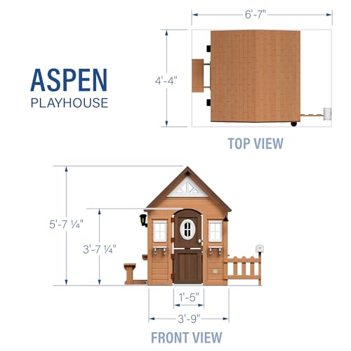 Backyard Discovery Aspen Cedar Playhouse Light Brown