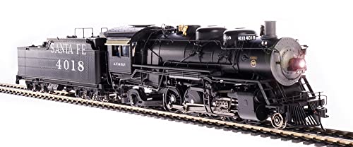 Broadway Limited Steam Locomotive ATSF 4000 Class 2-8-2 4018 Paragon4 Sound DC DCC HO Gray/Red