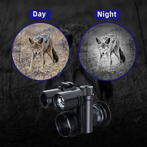 Pard Night Vision Monocular with Rangefinder and Clip-on Scope Black