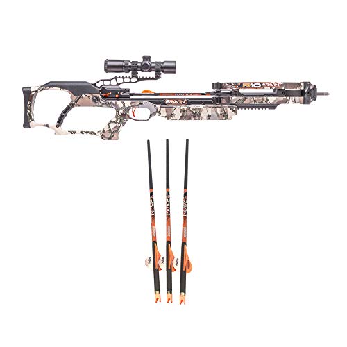 RAVIN Crossbows R10 400 FPS Crossbow Predator Camo Bundle (12 Items) Black