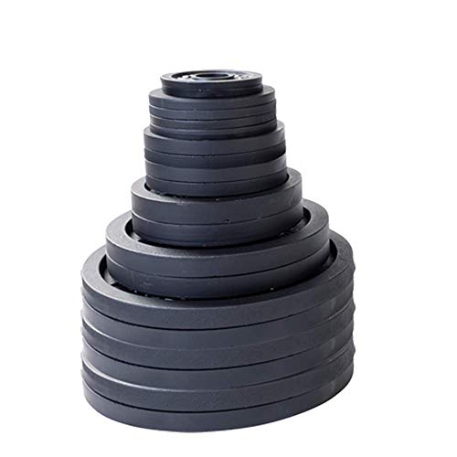 Body-Solid Cast Iron Olympic Weight Plate Set with Bar 355 lb Black