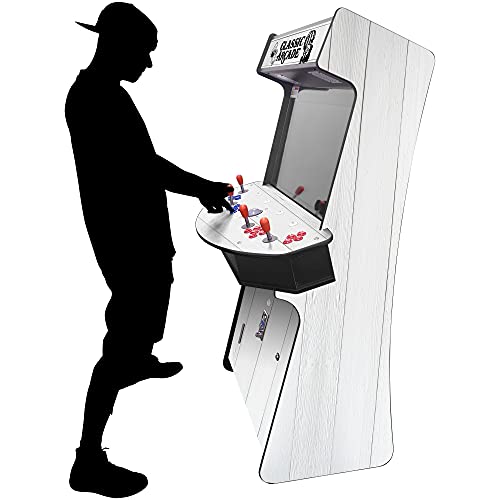 Creative Outdoor Distributor Full-Size Arcade Machine 32" Screen 3500 Games White Woodgrain