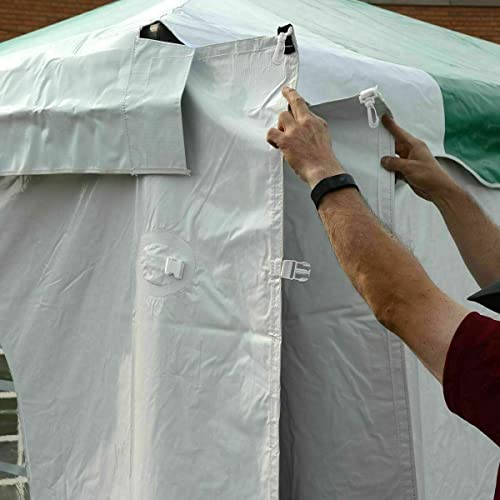 TentandTable 20' x 40' Premium Blockout Sidewall Kit for Canopy Tents White