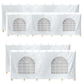 TentandTable 20' x 30' Premium Blockout Sidewall Kit for Canopy Tents White