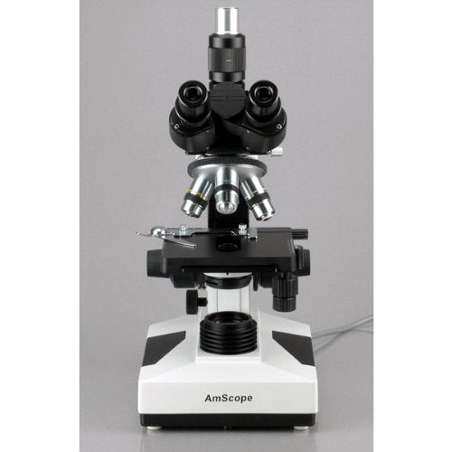 AmScope T490A-5MA Digital Trinocular Microscope 40X-1600X Magnification with 5MP Camera