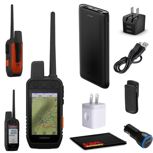 Garmin Alpha 300i Handheld Dog Tracking and Training System with inReach Satellite Communication Black