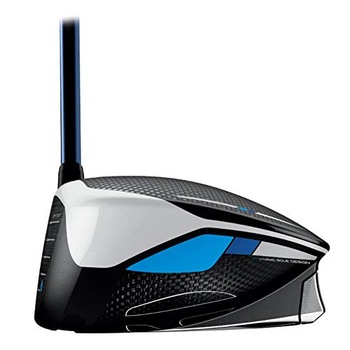 TaylorMade SIM MAX Driver, Fujikura Ventus Blue 6 Shaft, 9.0 Degree Loft, Left Hand, Stiff Flex, Black, Titanium, Blue