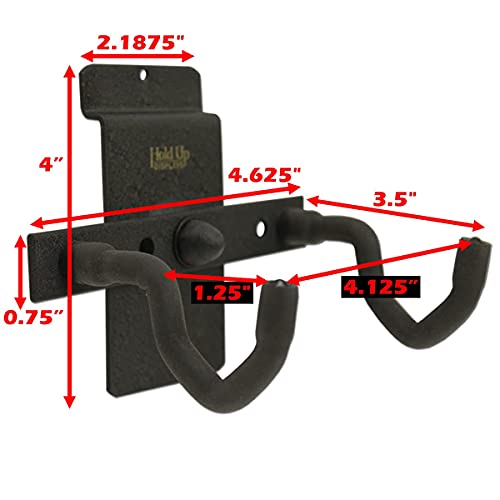 Hold Up Displays 12 Gun Rack for 6 Rifles and 6 Pistols Modular Slatwall Display System Black