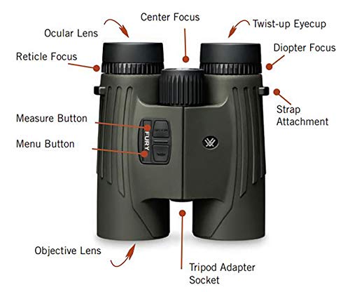 Vortex Optics Fury HD 10x42 Laser Rangefinding Binocular Green