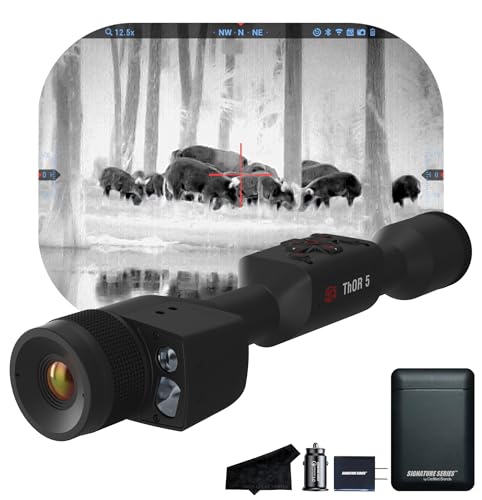 Certified Brands ATN Thor 5 LRF 320 Smart HD Thermal Scope with Laser Rangefinder and Video Recording