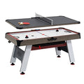 Hall of Games 5.5' Arcade Air Hockey Table & Tennis Top 2-in-1 Set Wood Grain/Red/White Black