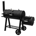 Dyna-Glo Signature Series DGSS962CBO-D Barrel Charcoal Grill with Side Firebox Black Powder Coat