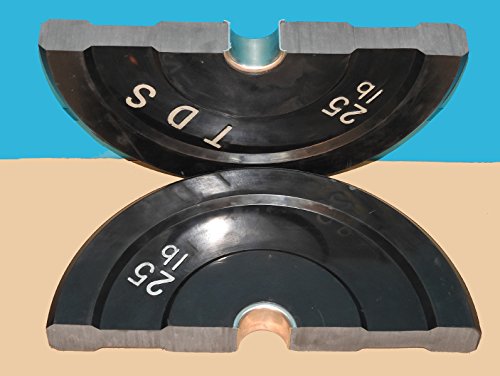 TDS Premium Quality Virgin Rubber Bumper Plate Set for CrossFit Training