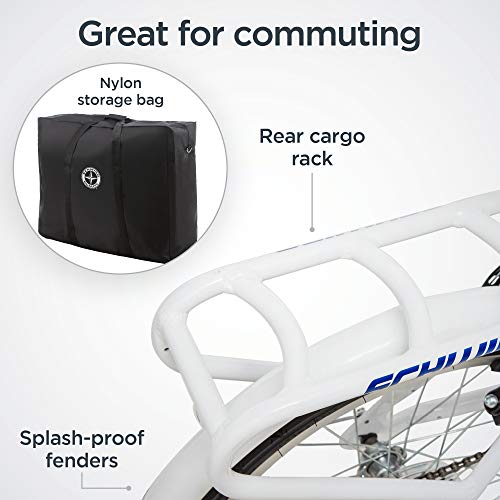 Schwinn Loop Adult Folding Bike White