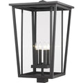 Z-Lite 4 Light Outdoor Post Mount Fixture Black