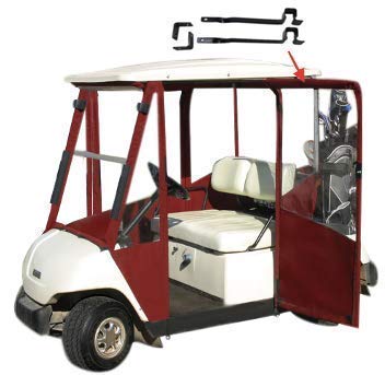 DOORWORKS GOLF CART ENCLOSURES Yamaha Drive Golf Cart Cover Black Marine Grade Vinyl