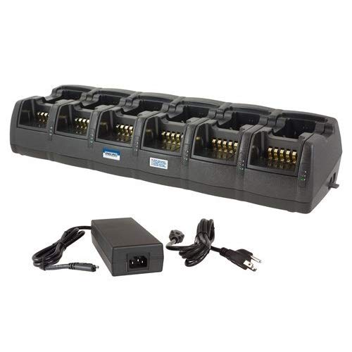 Endura 12 Slot Charger with Replaceable Pods for Relm BK KNG-P150 400 500 800 Li-Ion & LiPo Batteries