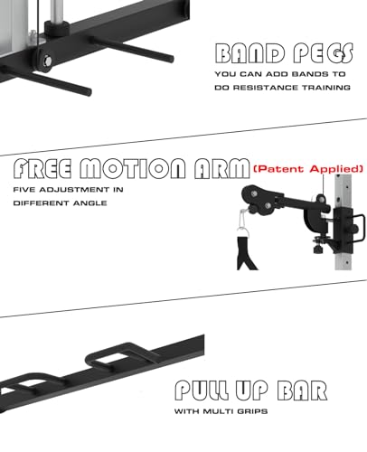 EonfitOmni Smith Machine Home Gym Equipment Red