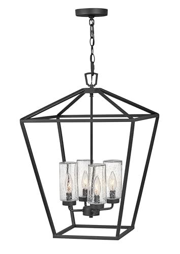 Hinkley Alford Place 12v Outdoor Chandelier Museum Black