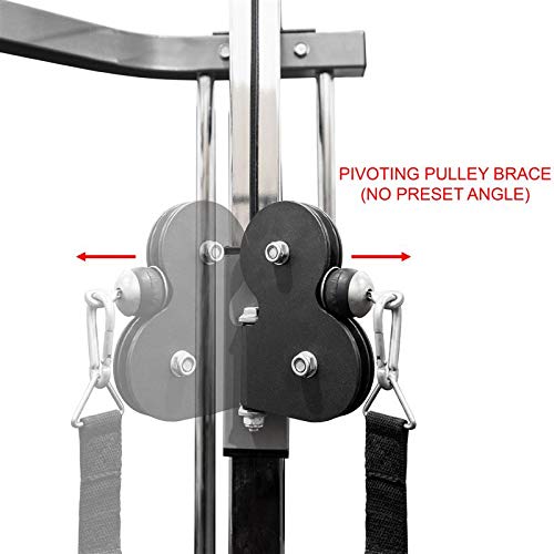 Valor Fitness Heavy Duty Power Rack - Squat Rack - Chrome Pull Up Bar and Power Cage Black