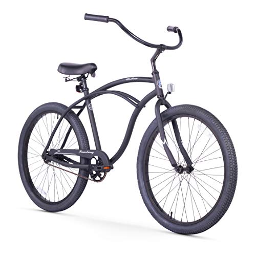 Firmstrong Urban Men's Beach Cruiser Bike Single Speed 26 Inch Aluminum Matte Black