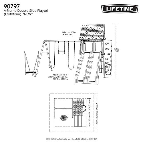 Lifetime Big Stuff Adventure Swing Set Brown/Green