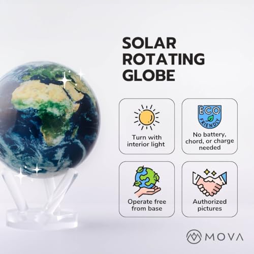 MOVA 8.5" Silver and Black Metallic Globe Silver/Black