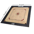 PRECISE Champion Bulldog Carrom Board Jumbo 32mm with Coin & Striker