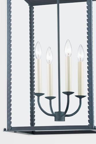 Troy Lighting Zuma 4 Light Outdoor Pendant Black 27" Tall 15" Wide