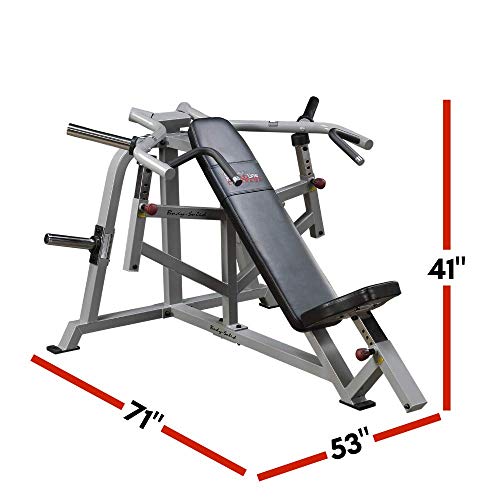 Body-Solid Leverage Incline Press Black