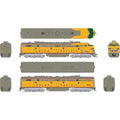 Rapido HO Scale E8A/E8B GLFX Coal Hopper Train Multicoloured