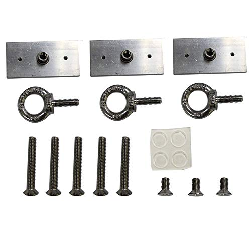 Lillipad Diving Board Pack - Includes Board, Under Mount, and Upgraded SEADEK Foam Grip Silver Anodized Cool Grey Undermount