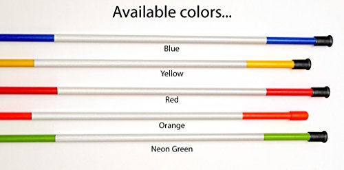 Stakemakers Driveway Marker Snow Stakes Reflective Tape 48" Fiberglass Yellow 1000-Pack