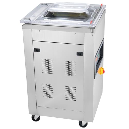 VEVOR Chamber Vacuum Sealer 600W for Wet Foods, Meats & Marinades Silver