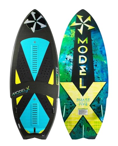 PHASE FIVE Wakesurf Board Model X 53" Black / Blue / Yellow